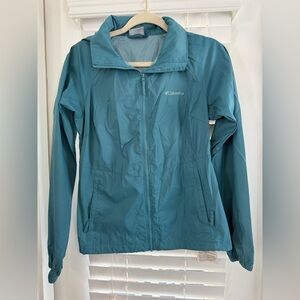 Columbia Women's Teal Windbreaker Rain Jacket